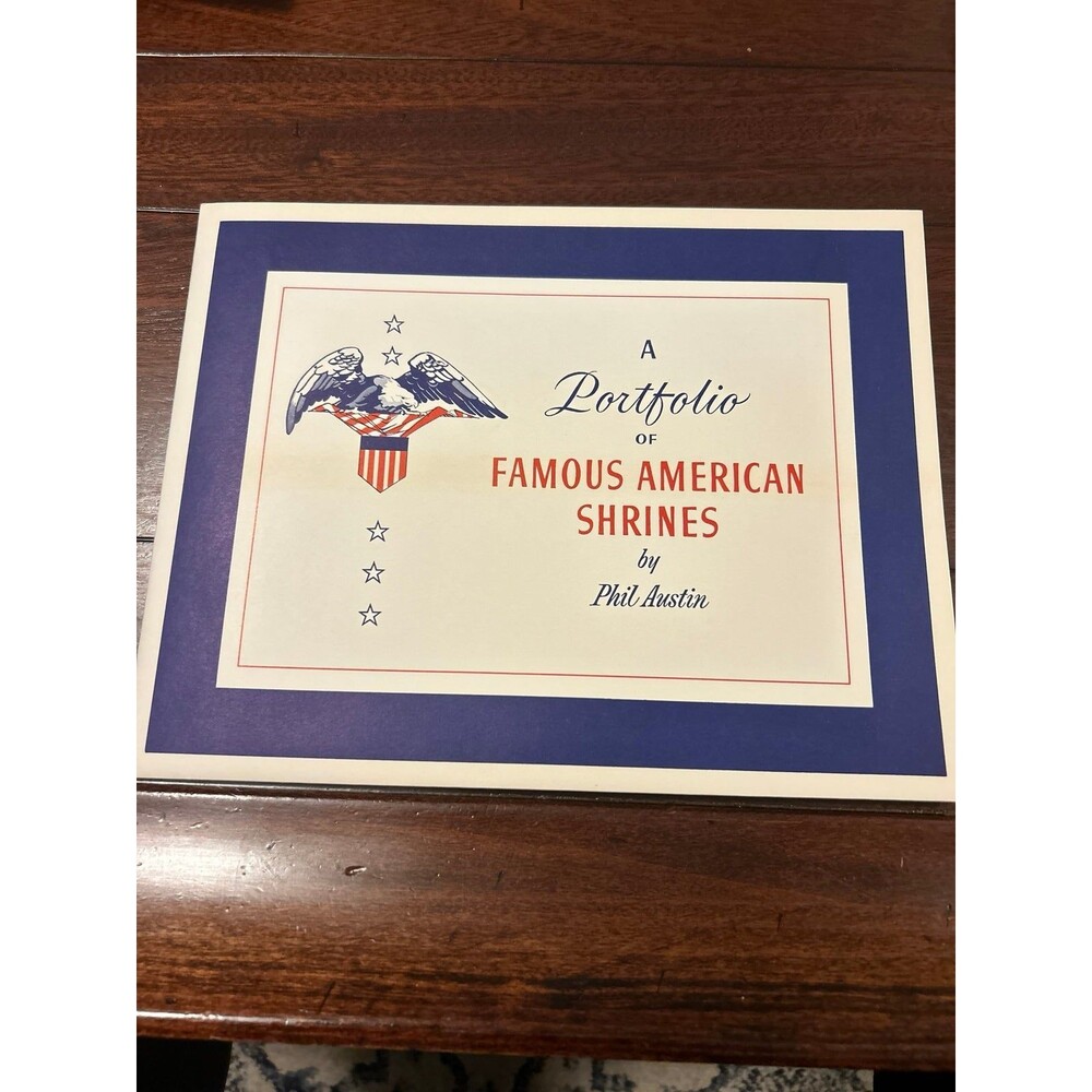 PHIL AUSTIN - Portfolio of Famous American Shrines - Set of 4 Foil Prints